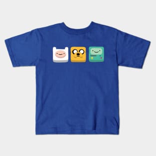 Jake, Finn and Bmo Kids T-Shirt